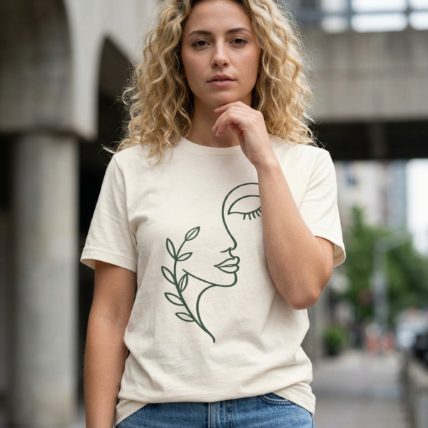 20260731092931-1f18cc25-5db6-648c-b0f1-0e82dc0e1a2e-1.png Minimal Line Art Face Tee (10726)– Botanical Women' Graphic T-Shirt artistic unisex graphic T-shirt