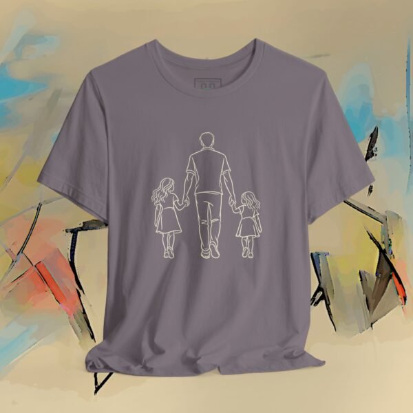 One‑Line Family Walk – Minimalist Line Art Design for Premium Shirts – product gallery – M · Art & Design