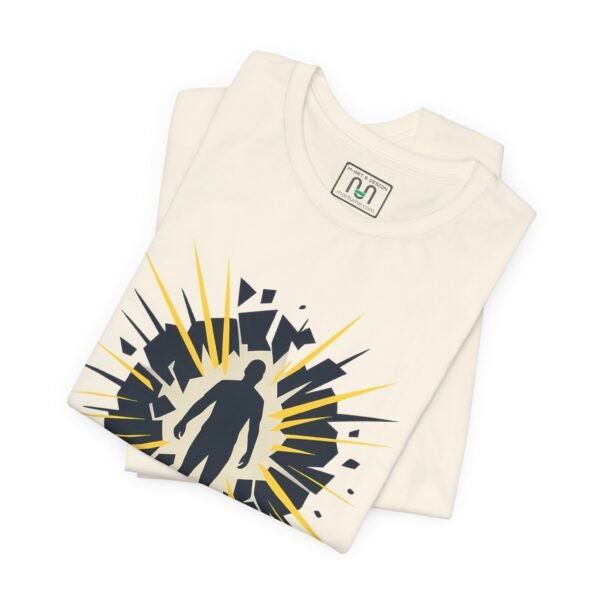 "The Wall" - Abstract Energy Burst Tee – product gallery – M · Art & Design