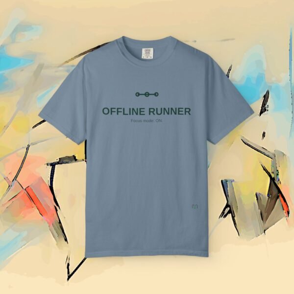 OFFLINE RUNNER – Premium Running Tee — Run Your Story (Light Colors) – Running Bella+Canvas T-shirt by Martume (Additional view 8)