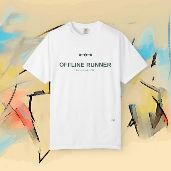 OFFLINE RUNNER – Premium Running Tee — Run Your Story (Light Colors) – Running Bella+Canvas T-shirt by Martume (Additional view 6)