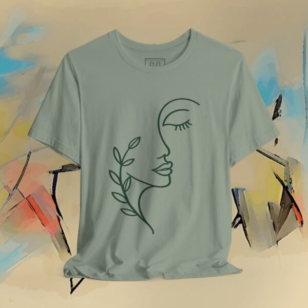 3080048449300524293_v2_2048_custom.jpeg Minimal Line Art Face Tee (10726)– Botanical Women' Graphic T-Shirt – product gallery – M · Art & Design