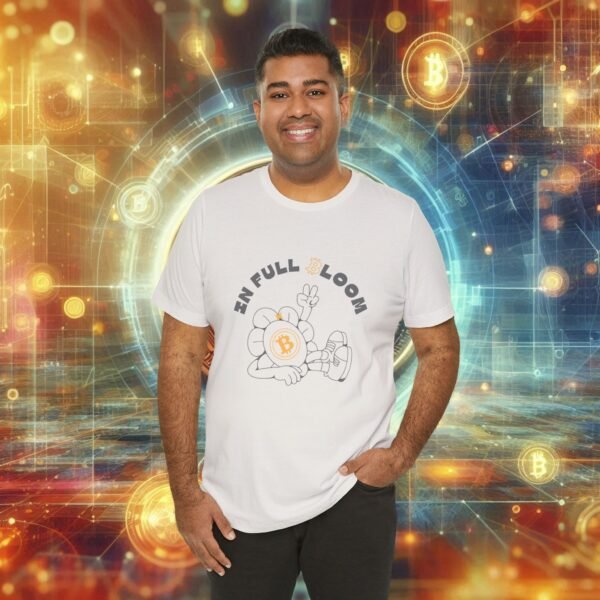 3384405039889147275_v2_2048_custom.jpeg In Full BitBloom – Bitcoin T-Shirt artistic unisex graphic T-shirt