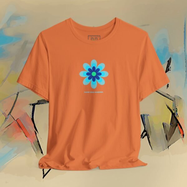 4625580839397427114_v2_2048_custom.jpeg Laid-back flower T-Shirt "Kann man machen." - blue – product gallery – M · Art & Design