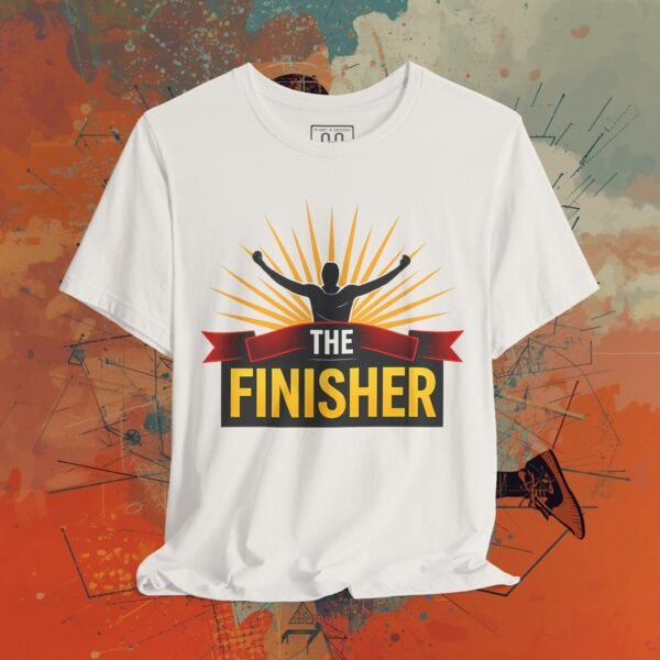 6216063294075071256_v2_2048_custom.jpeg "Finisher" - Exclusive Gold Edition Tee – product gallery – M · Art & Design