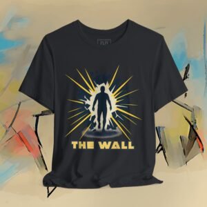 "The Wall" - Abstract Energy Burst Tee artistic unisex graphic T-shirt