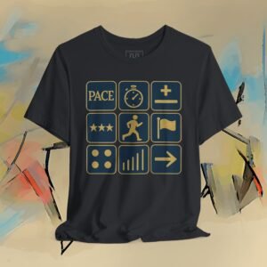 "Pace" - Modular Grid Tee artistic unisex graphic T-shirt