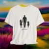 Girl Dad T-Shirt — Silhouette Father with Two Daughters Tee | Father’ Day Gift /2 – product gallery – M · Art & Design