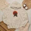 Tiger Samurai Hoodie — Streetwear Warrior with 勇 Emblem – product gallery – M · Art & Design