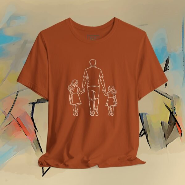 One‑Line Family Walk – Minimalist Line Art Design for Premium Shirts – product gallery – M · Art & Design