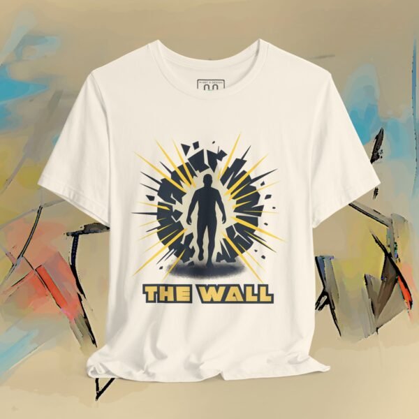 "The Wall" - Abstract Energy Burst Tee – product gallery – M · Art & Design