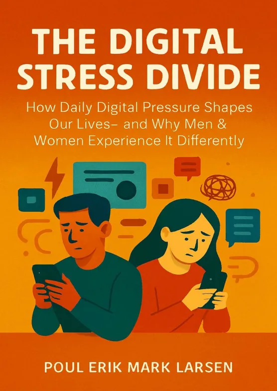 The Digital Stress Divide – How Constant Connectivity Shapes Stress Differently in Men & Women artistic unisex graphic T-shirt