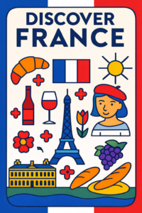 “Discover France” Poster – European Wall Art Printable (A4 PDF)