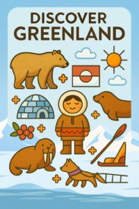 Discover Greenland Poster – European Wall Art Printable (A4 PDF)