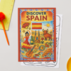 Mock-Spain-2col “Discover Spain” Poster – European Wall Art Printable (A4 PDF) – product gallery – M · Art & Design