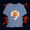 10215705148276882352_v2_2048_custom.jpeg Running Graphic Tee — “Distance Brings Clarity” Jogger T-Shirt #4 — Apparel by M · Art & Design