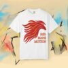 Red Mane Motion T-Shirt — Stylized Horse Head Graphic Tee — Apparel by M · Art & Design