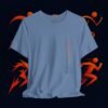 Vertical Flow – Minimalist One‑Line Art T‑Shirt | Modern Figurative -  Design by M‑Art & Design