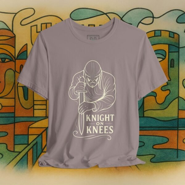 Knight on Knees – Medieval Valor Graphic Tee