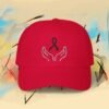 12808957323709309587_2048_custom-1.jpeg Skin Cancer Awareness Embroidered Black Ribbon Dad Cap — Apparel by M · Art & Design