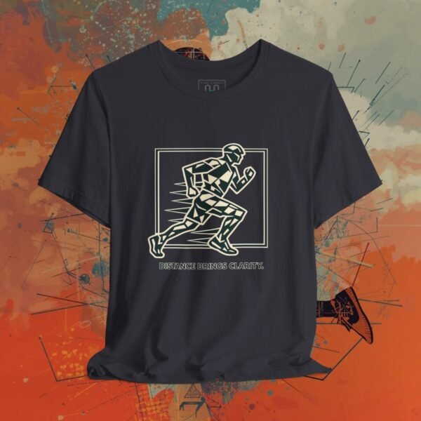 13843184638144766372_v2_2048_custom.jpeg Running Graphic Tee — “Distance Brings Clarity” Jogger Shirt — Apparel by M · Art & Design