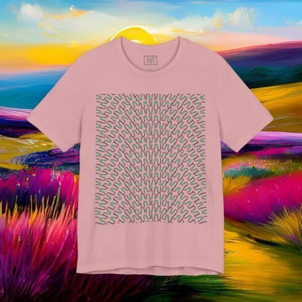 Geometric Lines Tee – Symmetry, Color & Modern Minimalism – product gallery – M · Art & Design