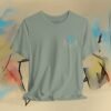 Prostate Cancer Awareness T-Shirt — Hands Holding Blue Ribbon Tee – Default Bella+Canvas T-shirt by Martume (Additional view 6)