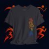 Vertical Flow – Minimalist One‑Line Art T‑Shirt | Modern Figurative - Design by M‑Art & Design — Apparel by M · Art & Design
