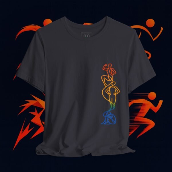 Vertical Flow – Minimalist One‑Line Art T‑Shirt | Modern Figurative - Design by M‑Art & Design — Apparel by M · Art & Design