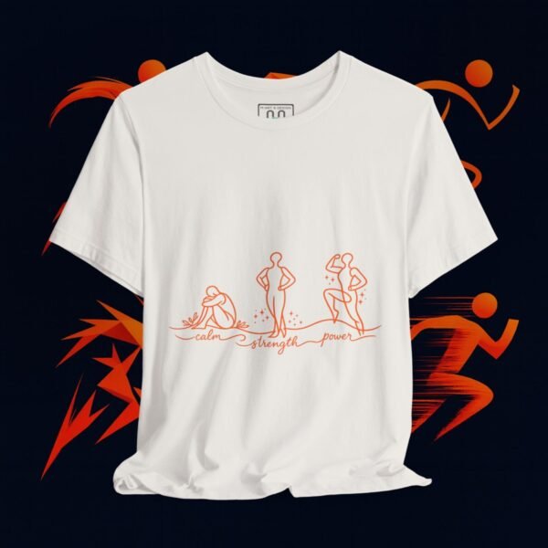 Strength, Courage & Power Line Art Tee — Apparel by M · Art & Design