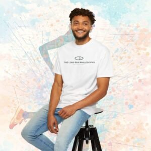 THE LONG RUN PHILOSOPHY – Premium Running Tee (Patience & Purpose Edition) (Light Colors)