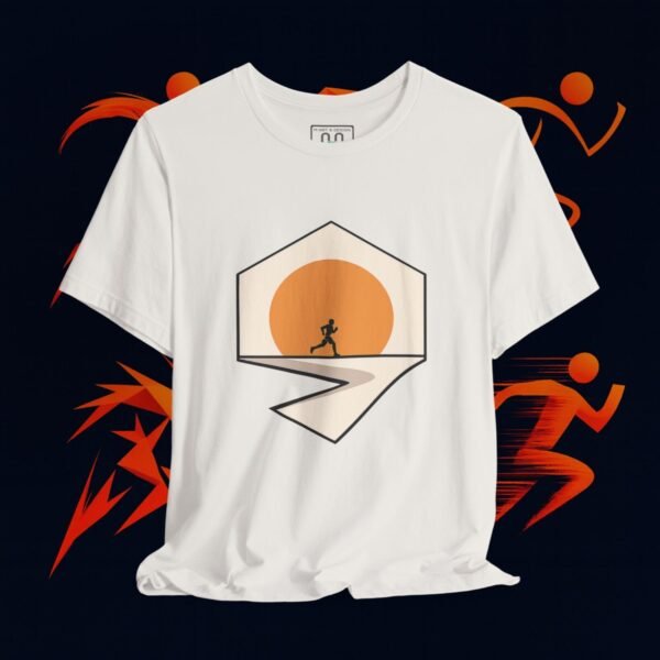 1554243356349232496_v2_2048_custom.jpeg Running Graphic Tee — “Distance Brings Clarity” Jogger T-Shirt #4 — Apparel by M · Art & Design