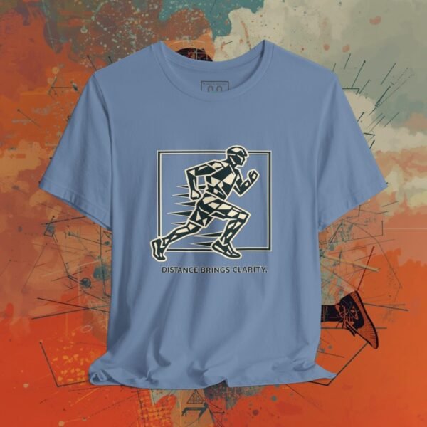15934652525804353868_v2_2048_custom.jpeg Running Graphic Tee — “Distance Brings Clarity” Jogger Shirt — Apparel by M · Art & Design
