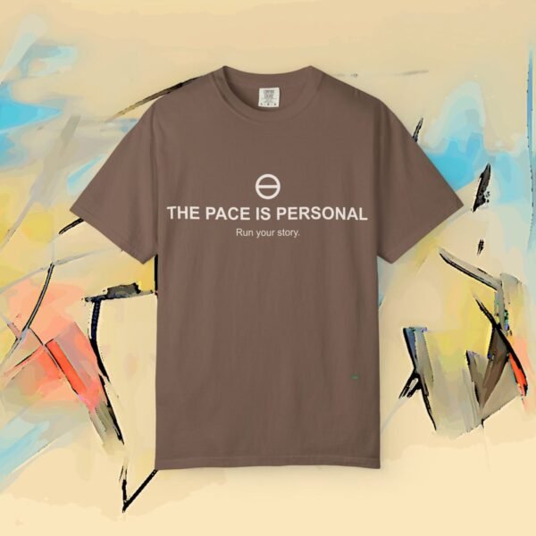 16595891650082450998_2048_custom.jpeg The Pace is Personal #2 - Run Your Story Tee (Dark Colors) – Running Bella+Canvas T-shirt by Martume (Detail view)