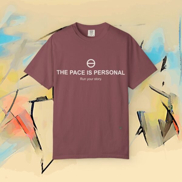 17090747270328715254_2048_custom.jpeg The Pace is Personal #2 - Run Your Story Tee (Dark Colors) – Running Bella+Canvas T-shirt by Martume (Back view)