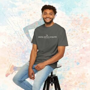 DIGITAL DETOX ATHLETE – Premium Running Tee (Less Noise Edition)  (Dark Colors)