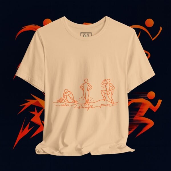 Strength, Courage & Power Line Art Tee — Apparel by M · Art & Design