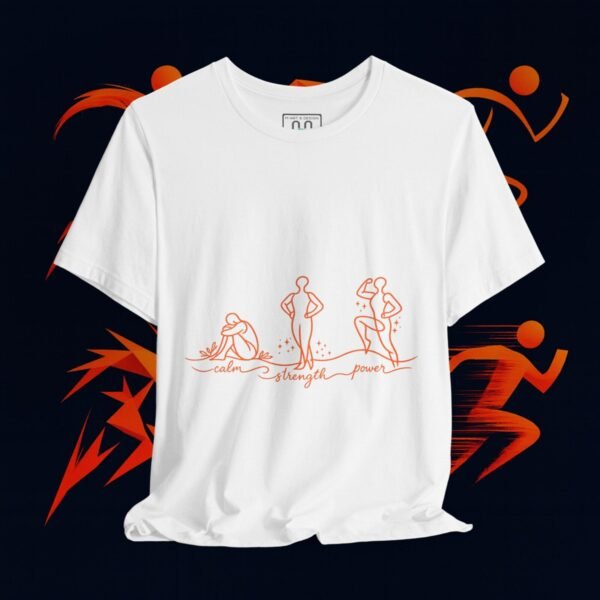 Strength, Courage & Power Line Art Tee — Apparel by M · Art & Design