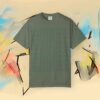 Abstract Wave Grid T-Shirt — Geometric Optical Illusion Tee – Running Bella+Canvas T-shirt by Martume (Detail view)
