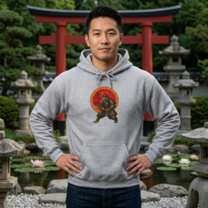 20260811155625-1f1959d3-4996-60d8-a7ac-ca3c4db9abcb.png Tiger Samurai Hoodie — Streetwear Warrior with 勇 Emblem