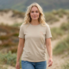 Vertical Flow – Minimalist One‑Line Art T‑Shirt | Modern Figurative -  Design by M‑Art & Design