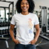 Vertical Flow – Minimalist One‑Line Art T‑Shirt | Modern Figurative - Design by M‑Art & Design — Apparel by M · Art & Design