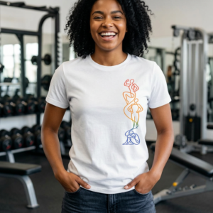 20260818132849-1f19b08b-f6f8-629e-aa77-6e18a8637ac1.png Vertical Flow – Minimalist One‑Line Art T‑Shirt | Modern Figurative - Design by M‑Art & Design — Apparel by M · Art & Design