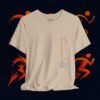 Vertical Flow – Minimalist One‑Line Art T‑Shirt | Modern Figurative -  Design by M‑Art & Design