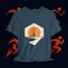 3159044851027276612_v2_2048_custom.jpeg Running Graphic Tee — “Distance Brings Clarity” Jogger T-Shirt #4 — Apparel by M · Art & Design