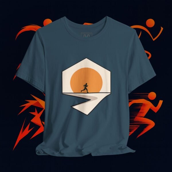3159044851027276612_v2_2048_custom.jpeg Running Graphic Tee — “Distance Brings Clarity” Jogger T-Shirt #4 — Apparel by M · Art & Design