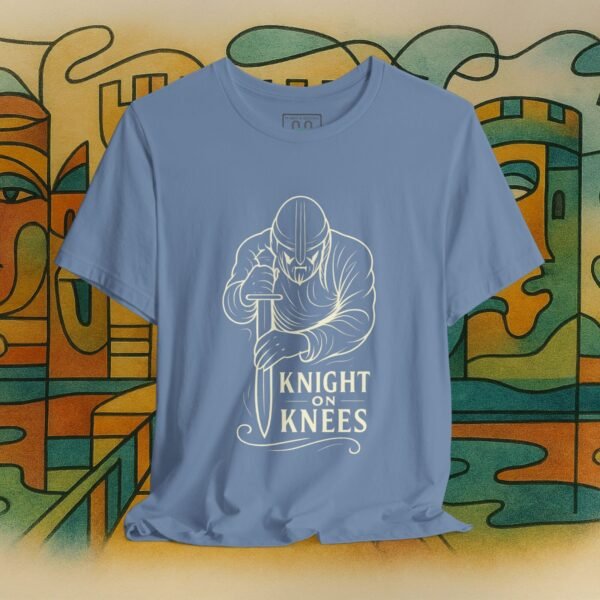 Knight on Knees – Medieval Valor Graphic Tee
