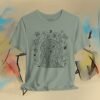 Psychedelic Line Art Tee — Cosmic Mind Floral Doodle T-Shirt