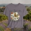 Gently Resonates T-Shirt — Japanese Bird & Floral Minimalist Nature Tee