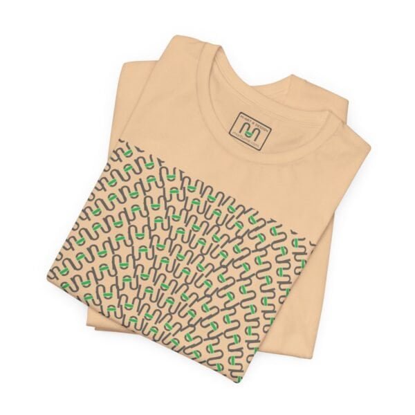 Geometric Lines Tee – Symmetry, Color & Modern Minimalism – product gallery – M · Art & Design